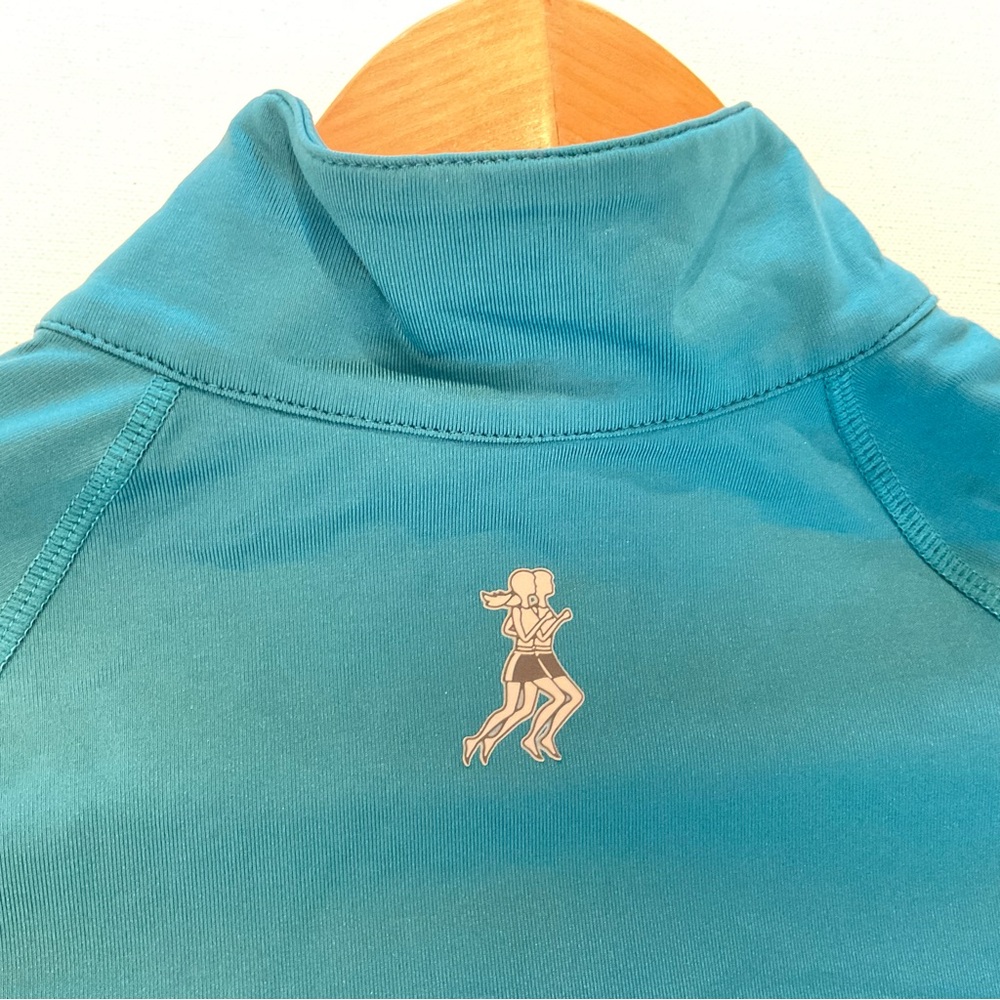 NWOT Runningskirts.com Women’s L Teal Half Zip Pullover Long Sleeve Running Vent - Picture 5 of 11
